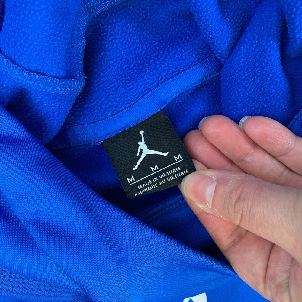 Men’s Air Jordan Vibrant Blue Hoodie with Iconic Logo M - Picture 6 of 6